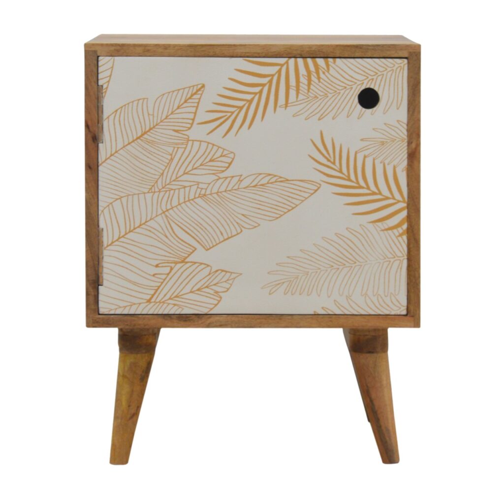 Canada Leaf Screen-printed Nightsand Suppliers