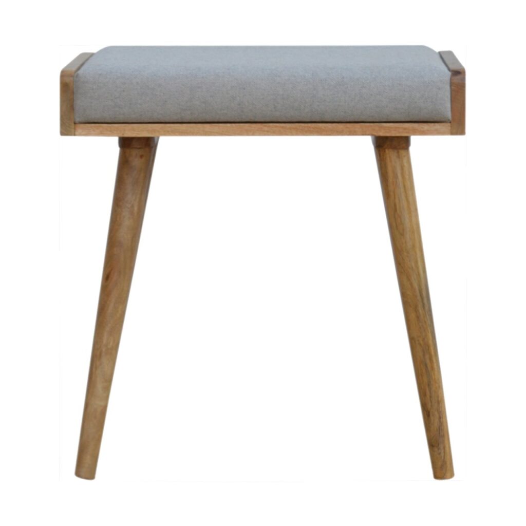 Canada Grey Tweed Tray Style Footstool Suppliers