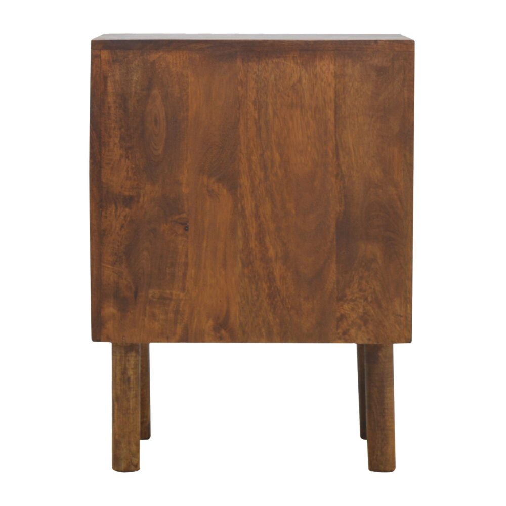 bulk 2 Drawer Nightstand with Oak Wood Drawer Fronts for resale