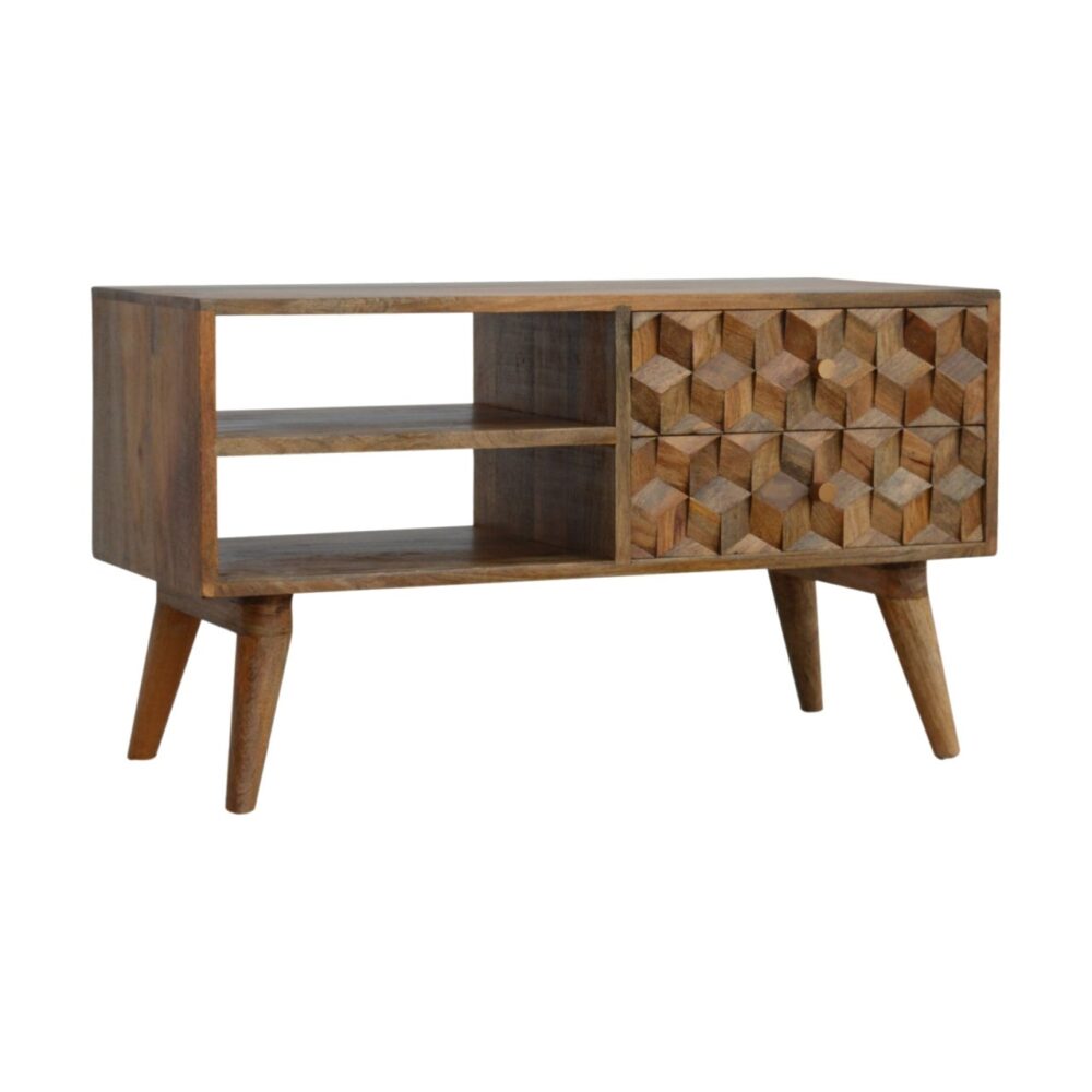 wholesale IN697 - Cube Carved Media Unit for resale