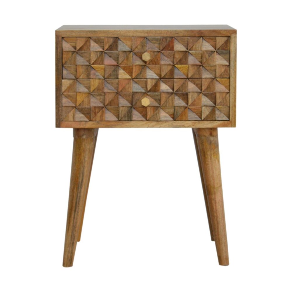 Canada Diamond Carve 2 Drawer Nightsand Suppliers