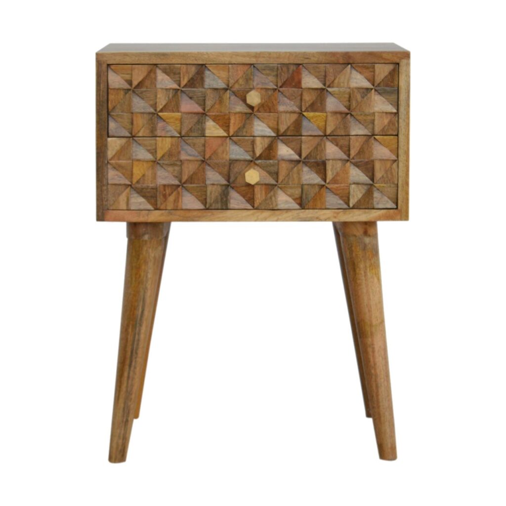 Canada Diamond Carve 2 Drawer Nightsand Suppliers