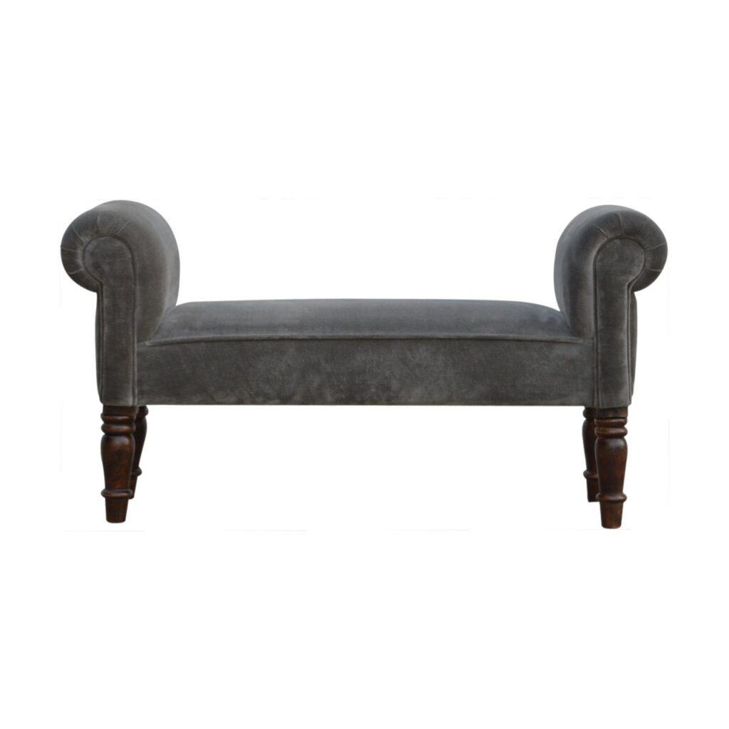 Canada Grey Velvet Bench Suppliers