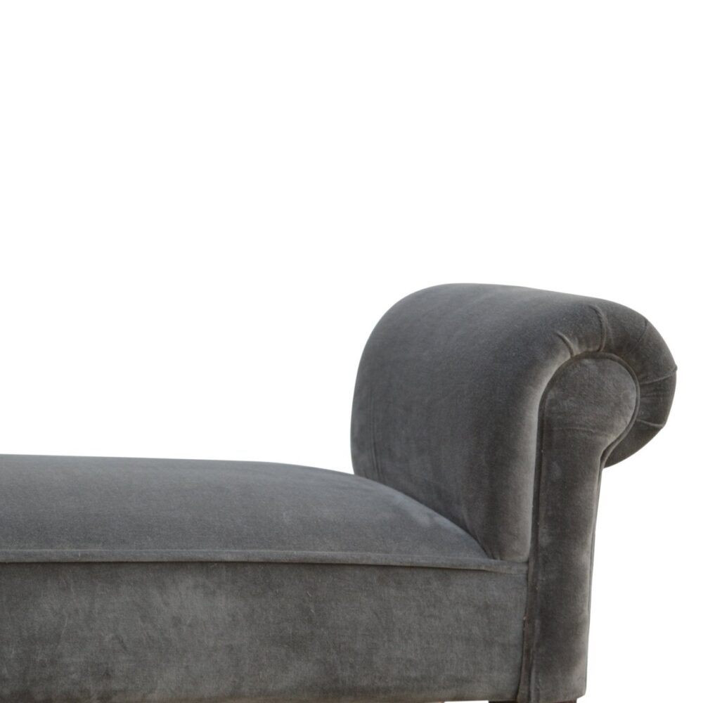 Grey Velvet Bench for reselling