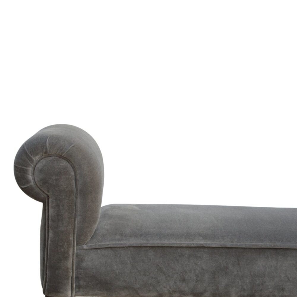 Grey Velvet Bench for resell