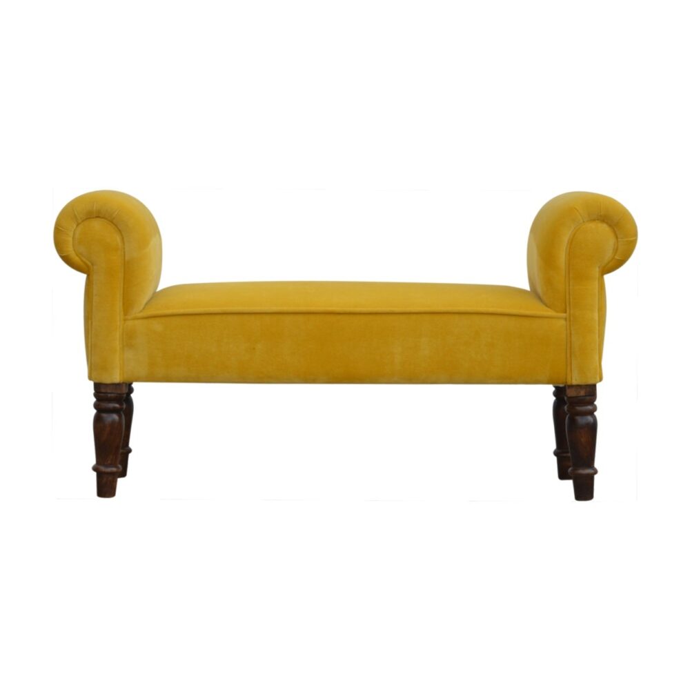 Canada Mustard Velvet Bench Suppliers