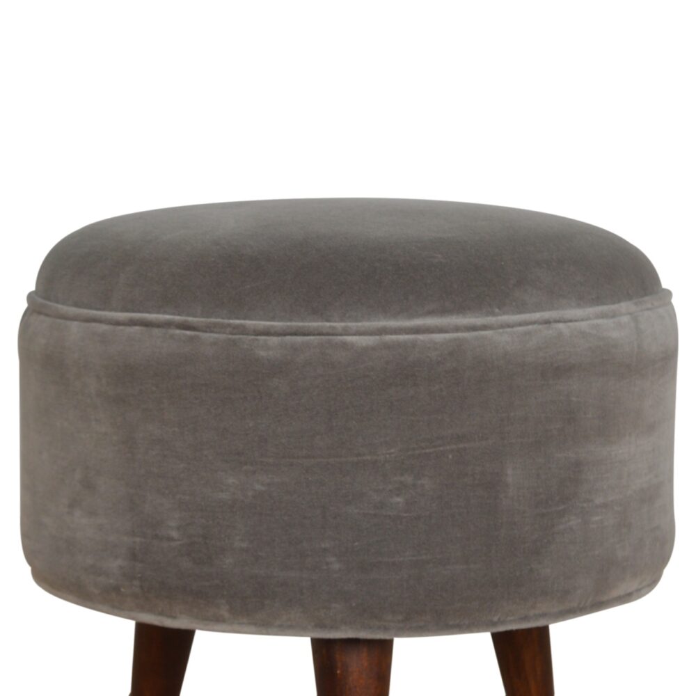 wholesale Grey Velvet Nordic Style Footstool for resale