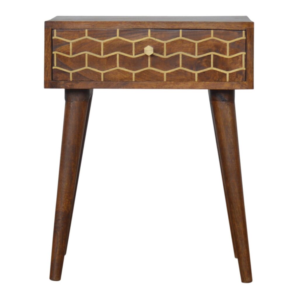 Canada Gold Art Pattern Nightsand Suppliers