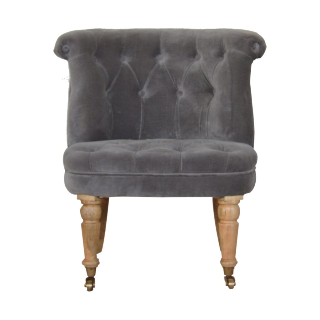 Canada Grey Velvet Accent Chair Suppliers