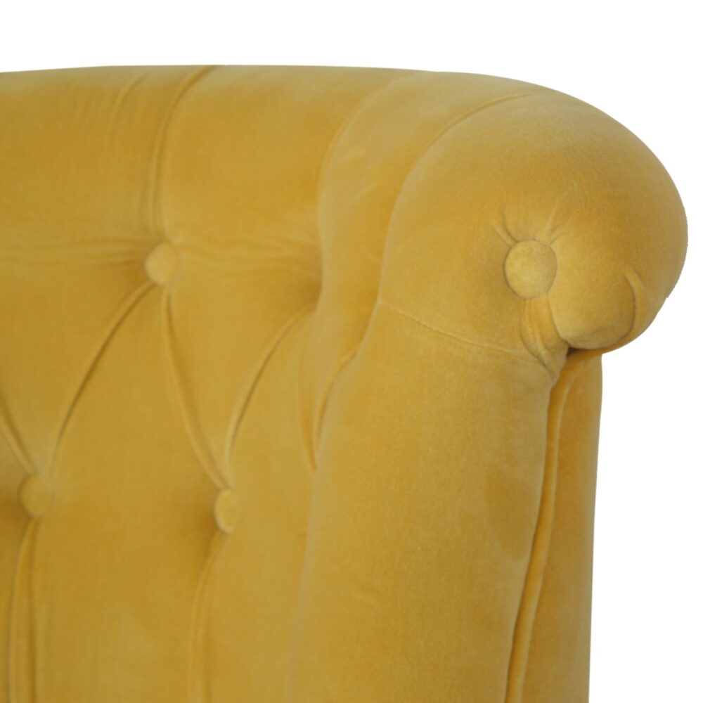 IN900 - Mustard Velvet Accent Chair for reselling