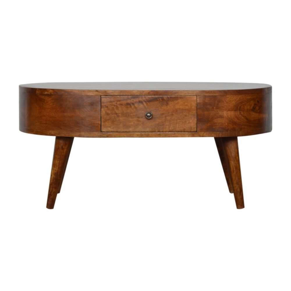 Canada Chestnut Rounded Coffee Table Suppliers