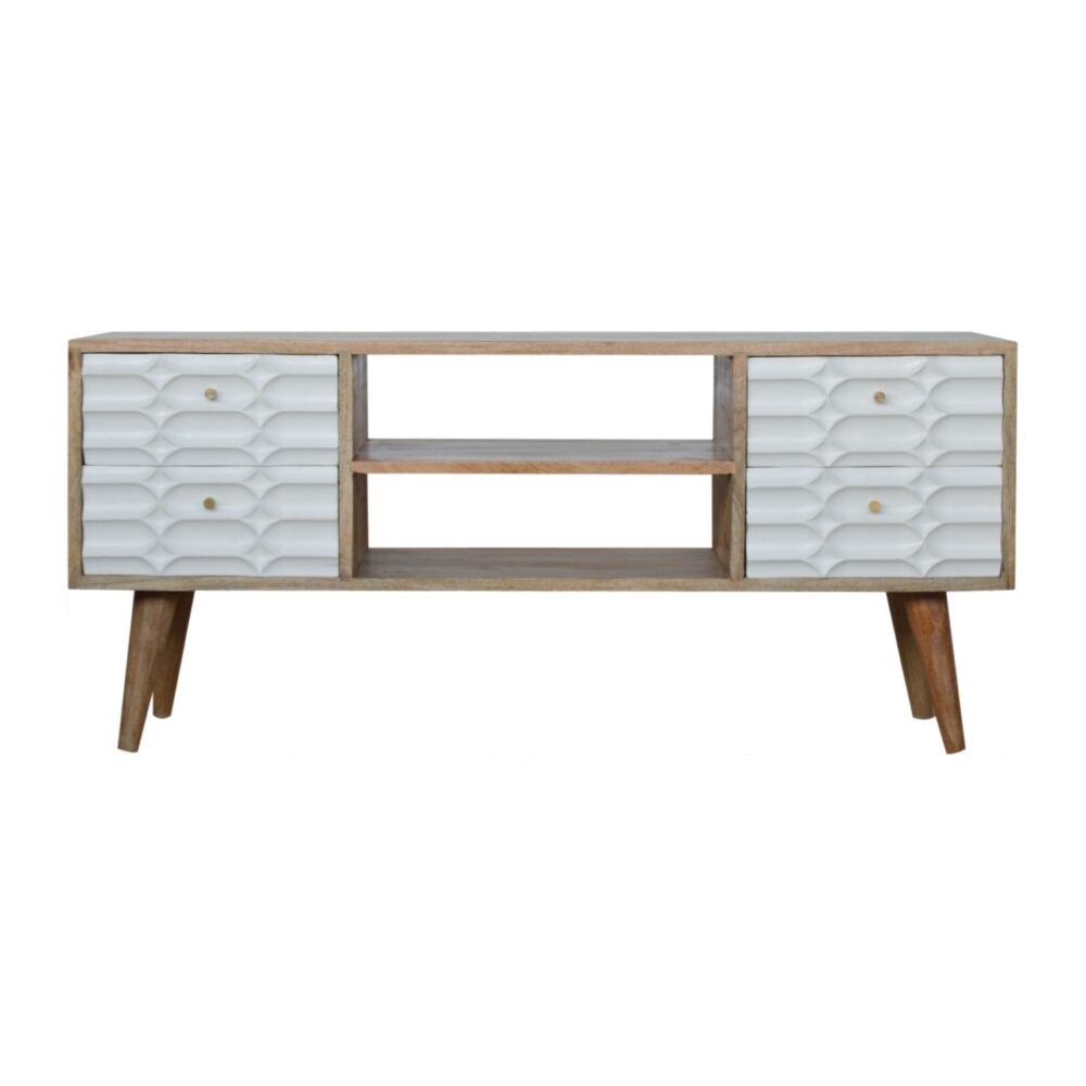 Canada Capsule White Entertainment Unit Suppliers