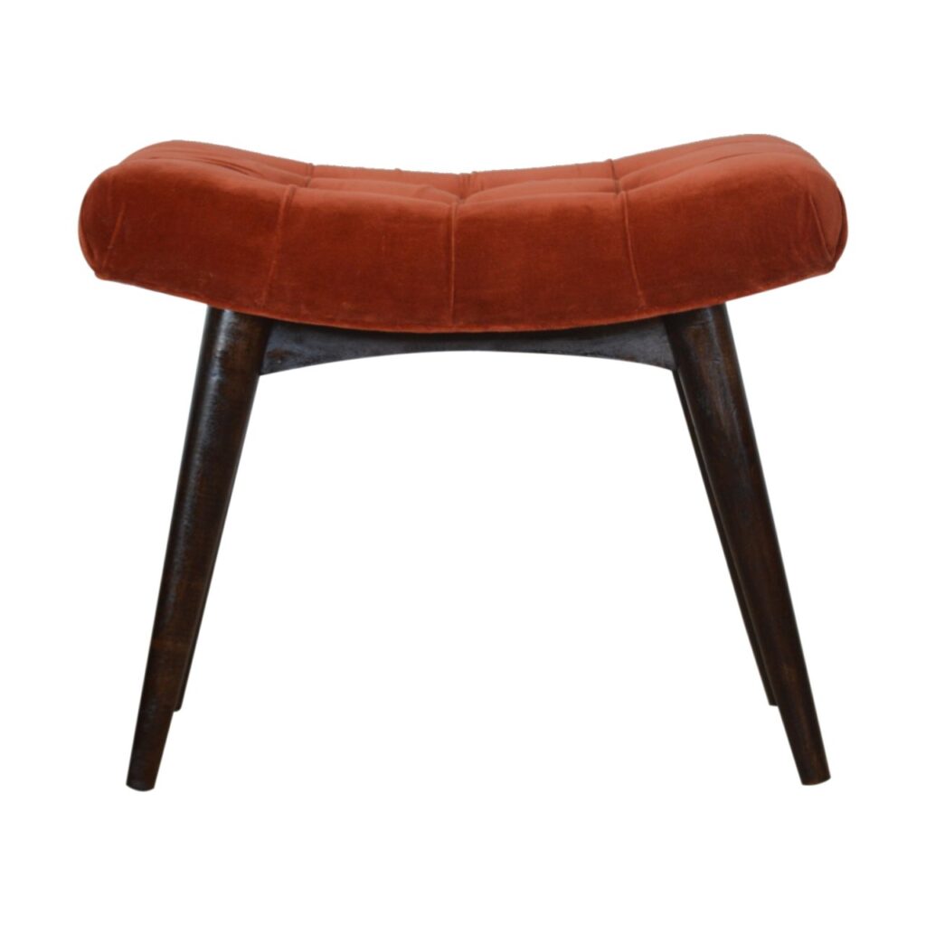 Canada Brick Cotton Velvet Curve Bench Suppliers