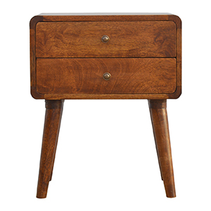 Canada Curved Chestnut Nightsand Suppliers