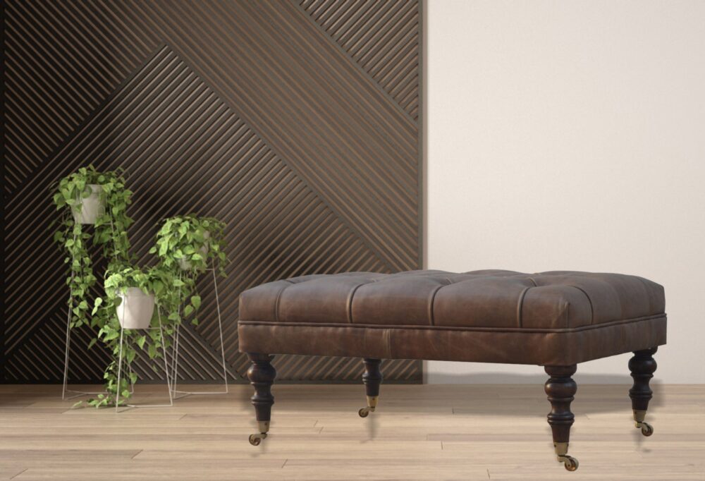Canada Buffalo Leather Ottoman Suppliers