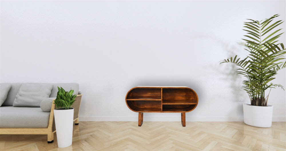 Chestnut Open Circular Media Unit - Image 10