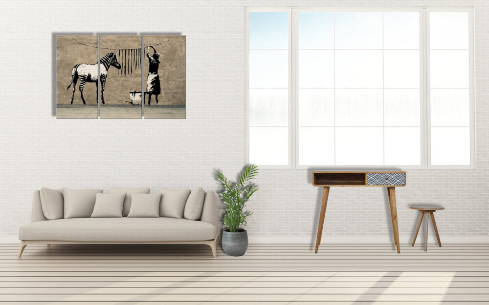 Monochrome Print Writing Desk - Image 10