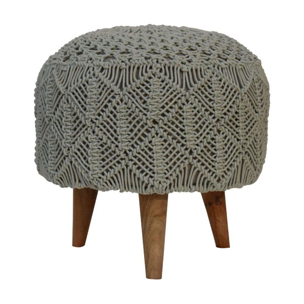 Crotchet Sea Green Footstool - Image 2