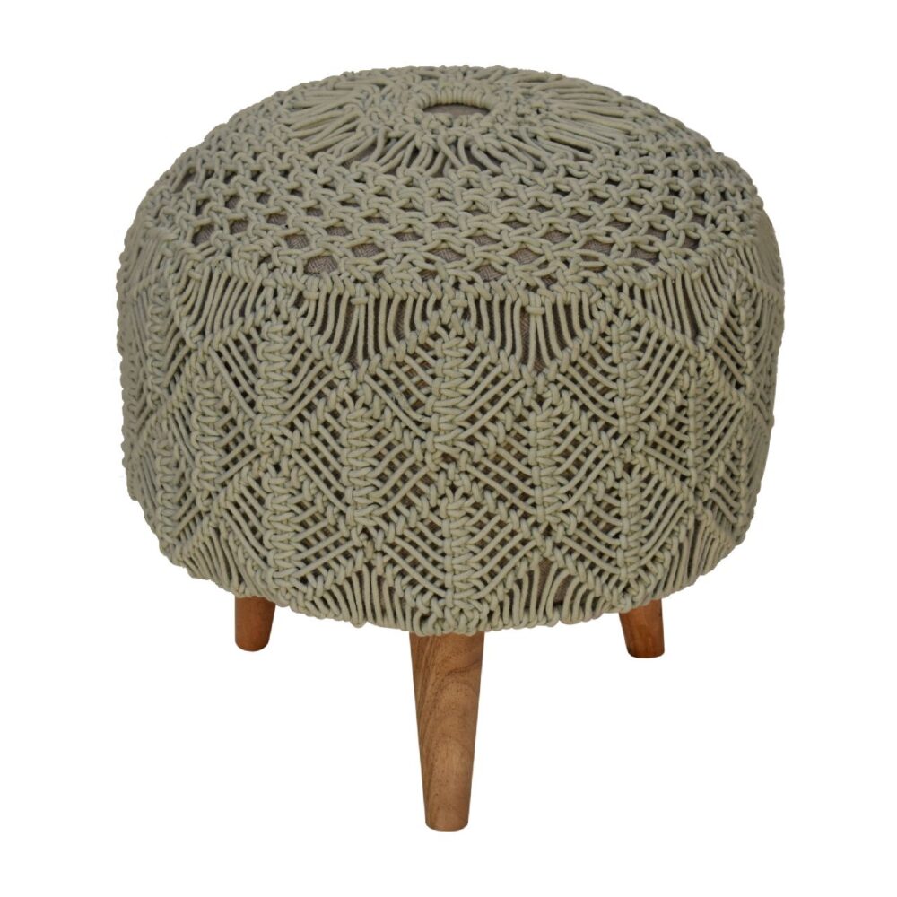 Crotchet Sea Green Footstool - Image 3