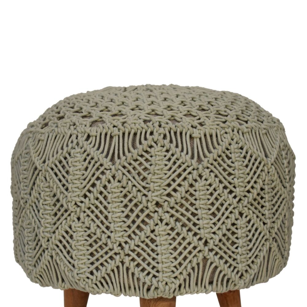 Crotchet Sea Green Footstool - Image 4