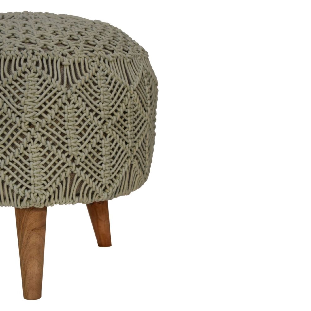 Crotchet Sea Green Footstool - Image 5