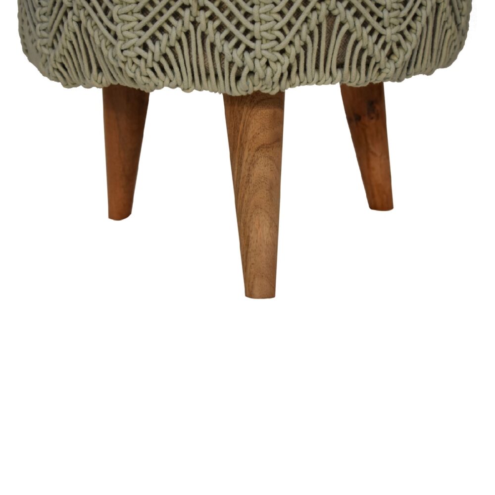 Crotchet Sea Green Footstool - Image 7