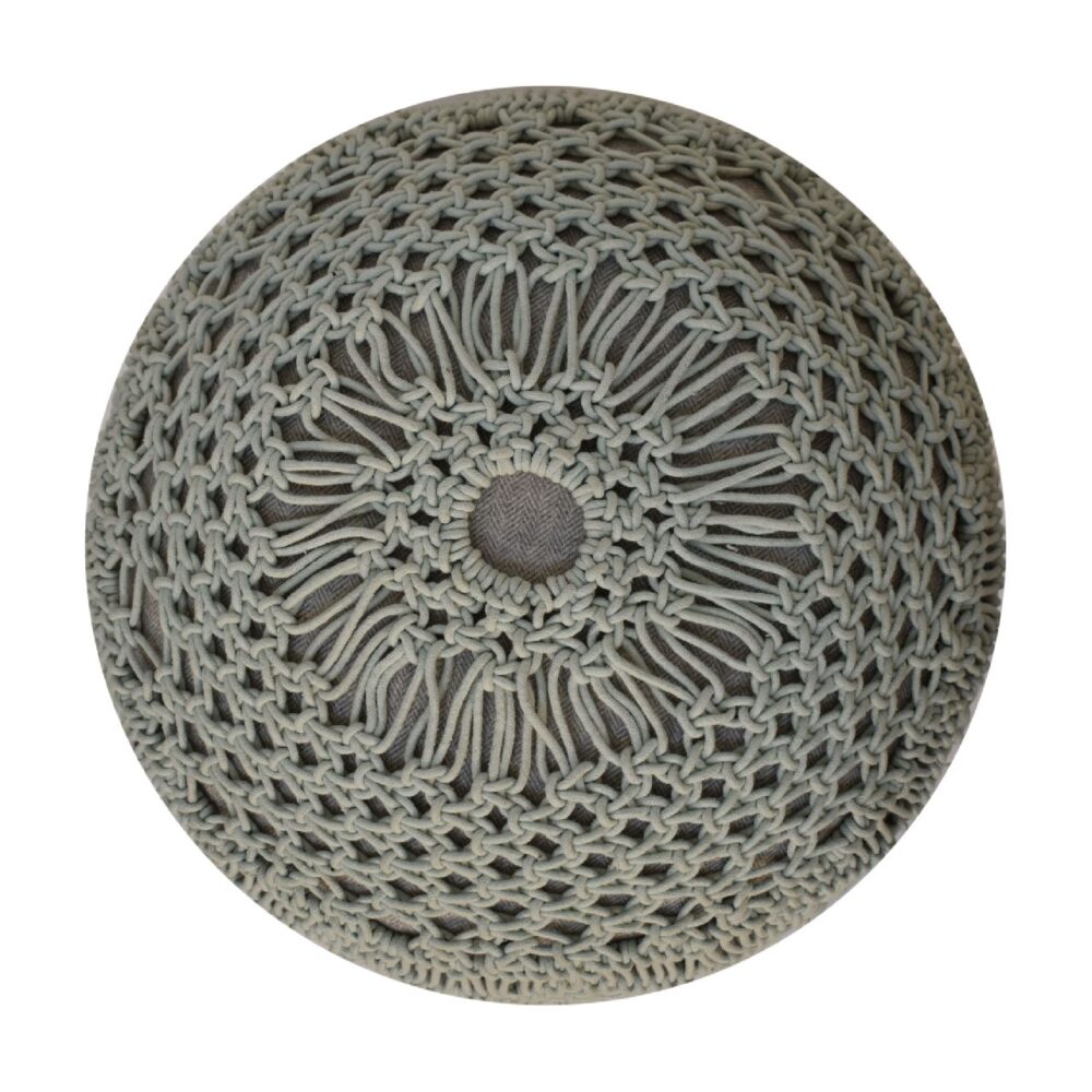 Crotchet Sea Green Footstool - Image 8