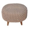 Keeva Beige Oblong Footstool - Image 4