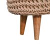 Keeva Beige Oblong Footstool - Image 7