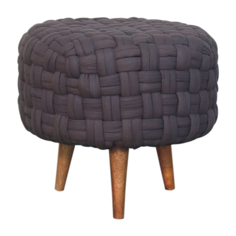 Grey Tube Footstool - Image 2