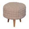 Cream Tube Footstool - Image 3