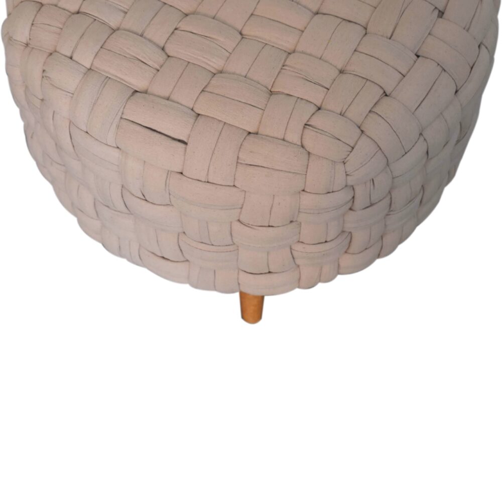 Cream Tube Footstool - Image 5