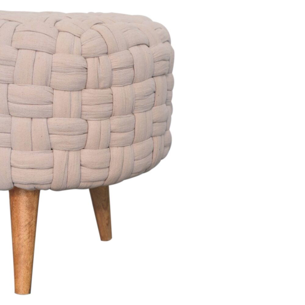 Cream Tube Footstool - Image 6