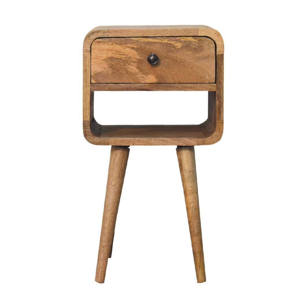 Canada Mini Oak-ish Curve Lower Nightsand Suppliers