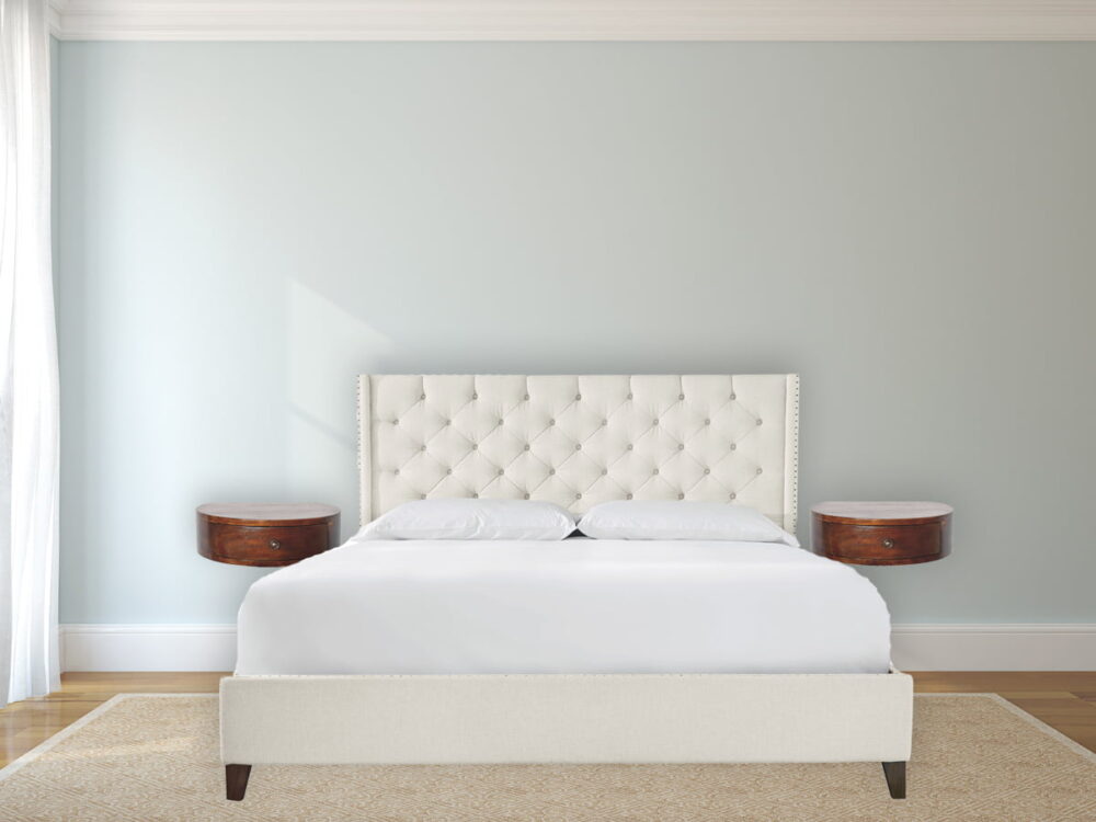 bulk IN3353 - Wall Mounted Rounded Chestnut Bedside for resale