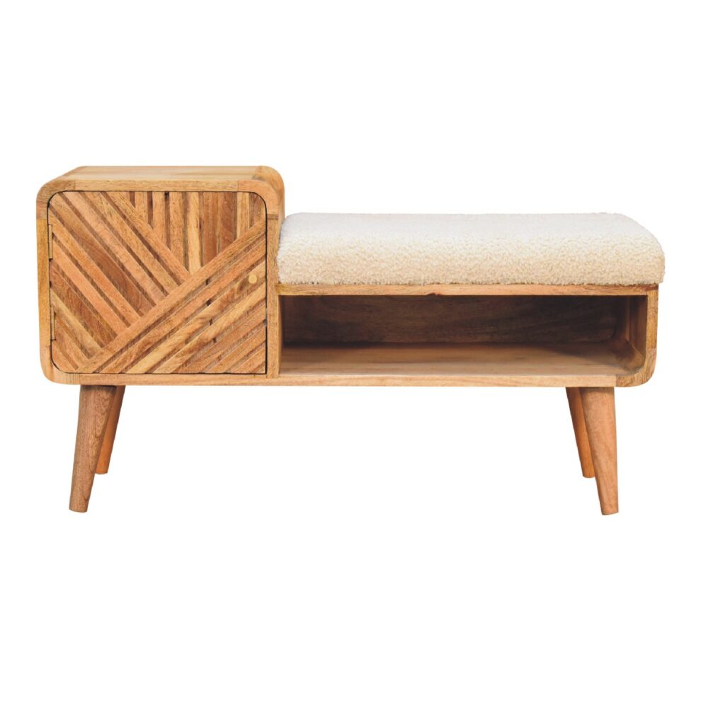 Canada Boucle Carved Telephone Table Suppliers