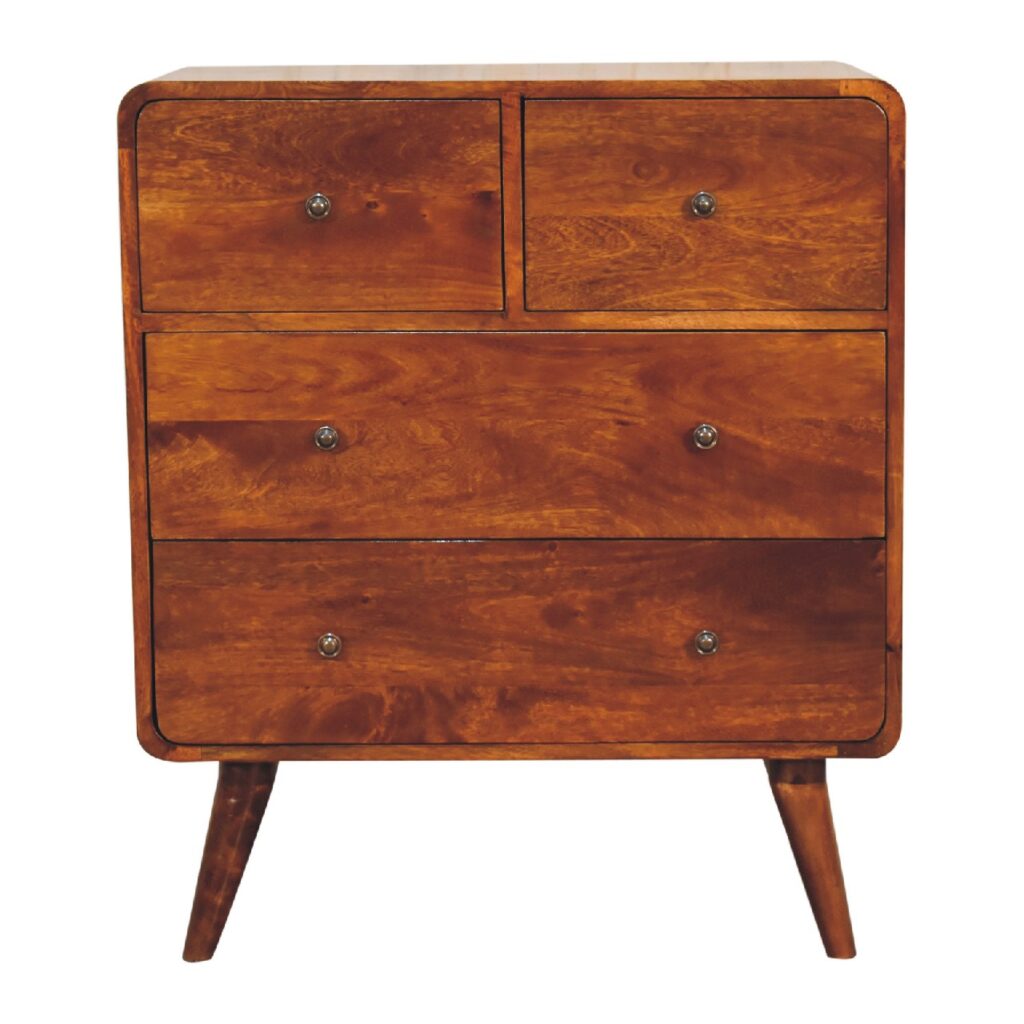 Canada 2 over 2 Curved Chesnut Chest Suppliers