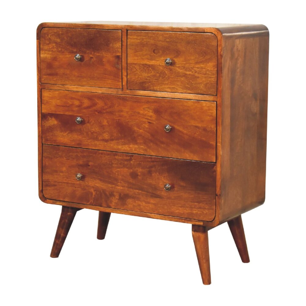 wholesale IN3411 - 2 over 2 Curved Chesnut Chest for resale