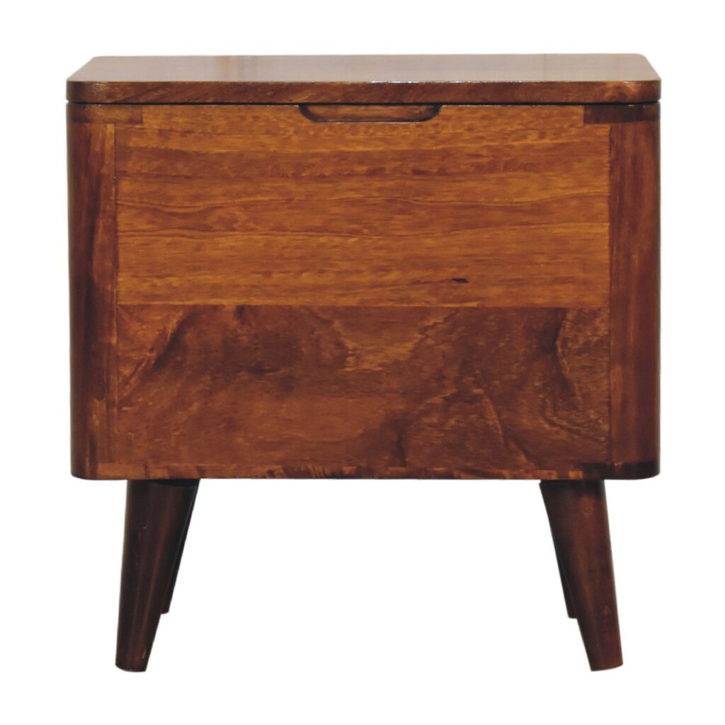 Canada Chestnut Lid-up Storage Stool Suppliers