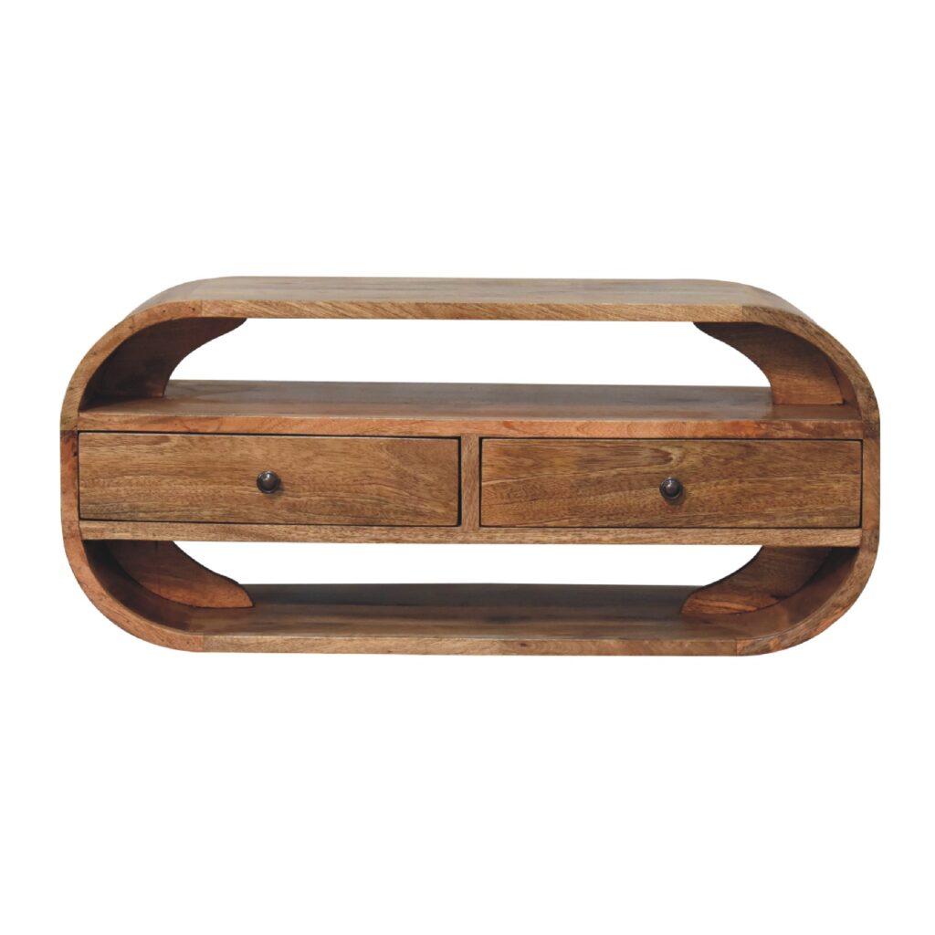 Canada 2 Drawer Curved Edge Media Unit Suppliers