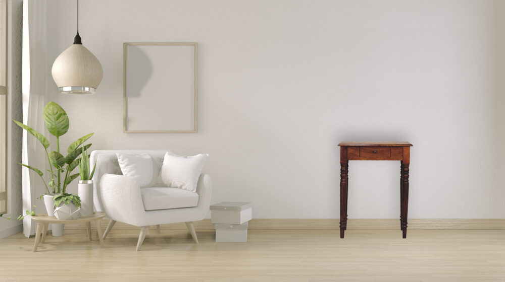Chestnut Turned Leg Writing Desk - Image 10