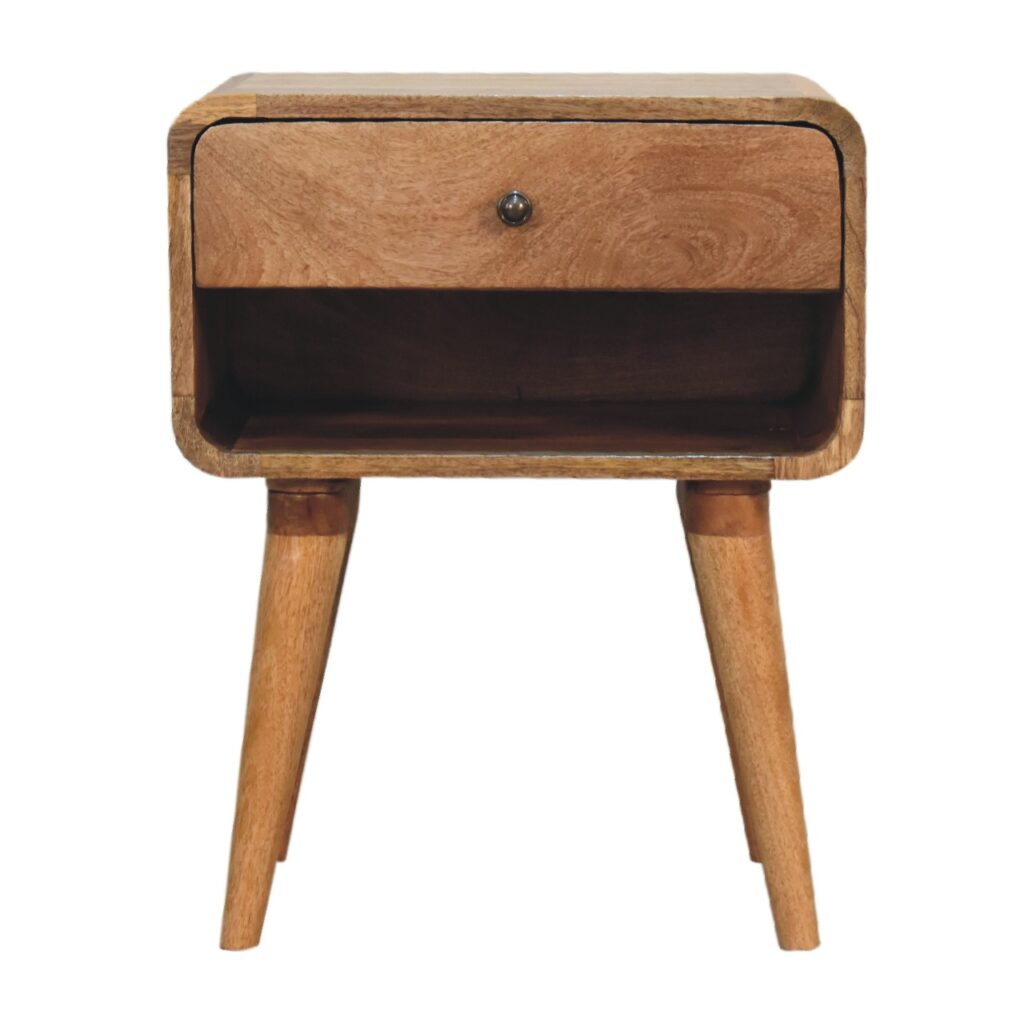 Canada Curved Oak-ish Open Nightsand Suppliers