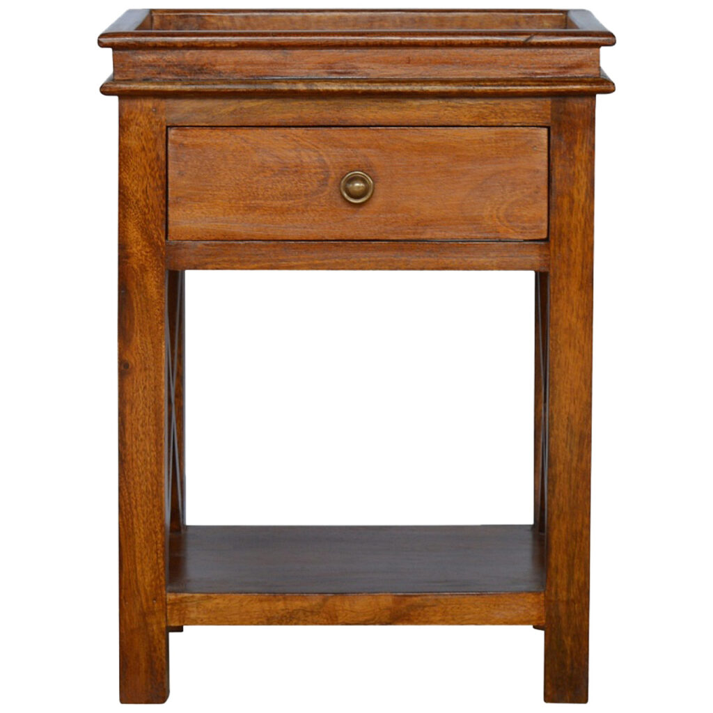 Canada Solid Wood Criss-Cross End Table Suppliers