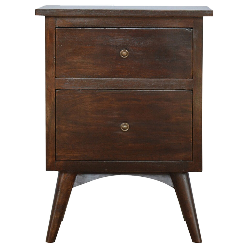 Canada Walnut 2 Drawer Nordic Nightsand Suppliers