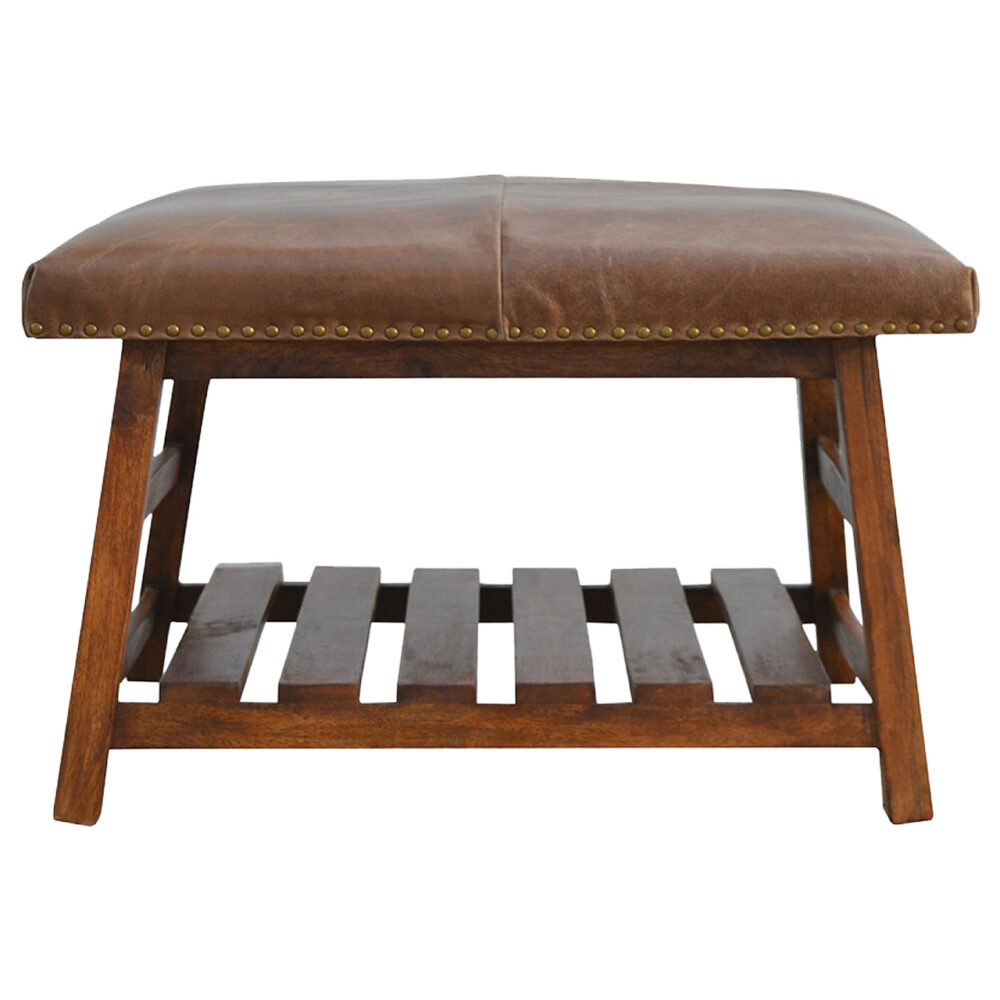 Canada Buffalo Hide Square Foot Stool Suppliers