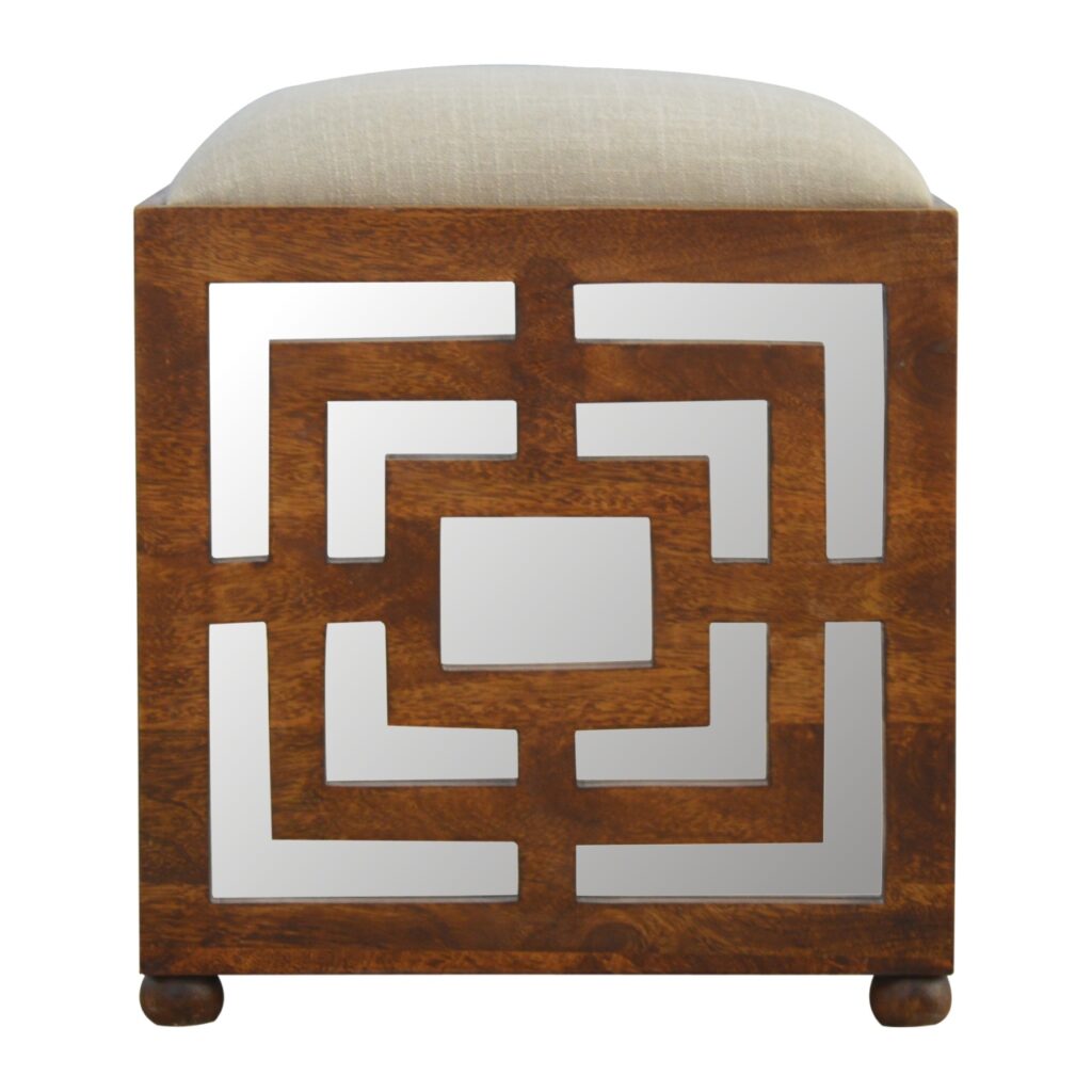 Canada Carved Linen Seat Footstool Suppliers