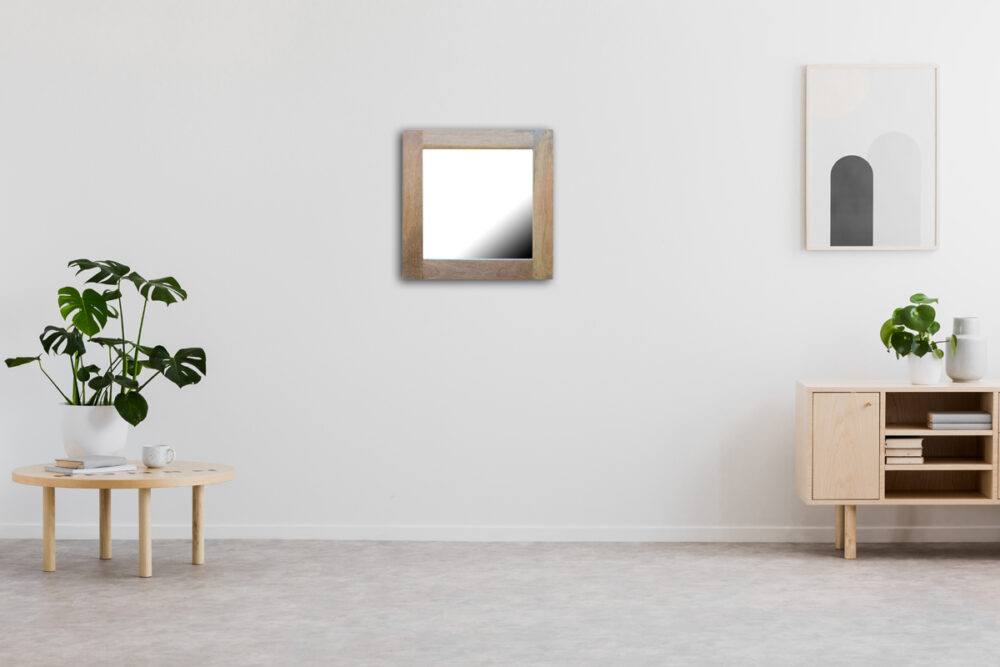Square Wooden Frame with Mirror - Image 10