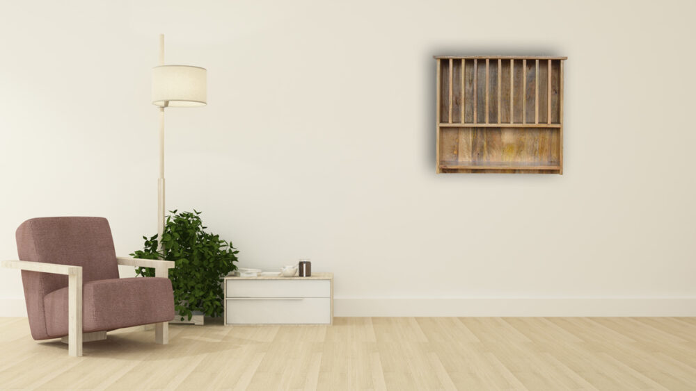 Floating Plate Rack with Shelf - Image 10