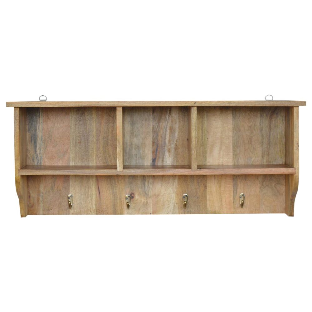 Canada Floating Coat Rack with 3 Shelves Suppliers