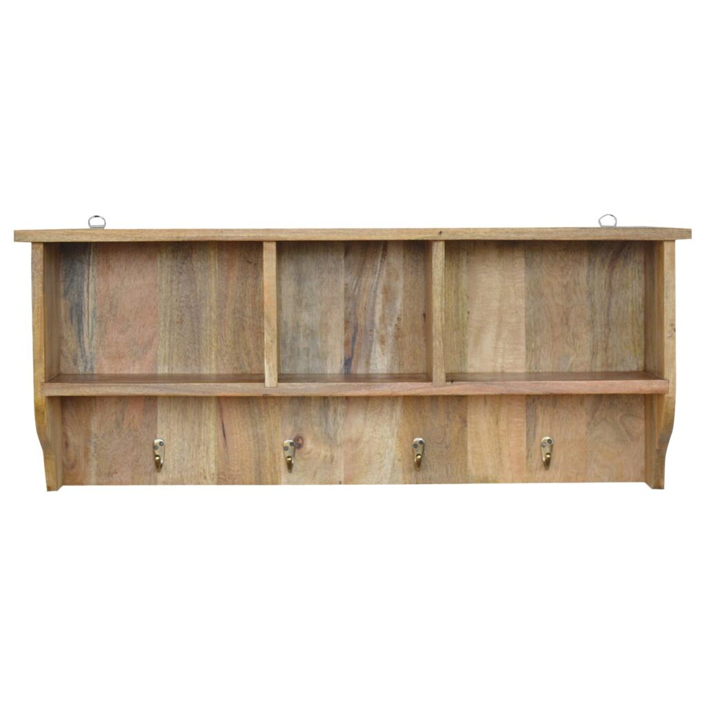 Canada Floating Coat Rack with 3 Shelves Suppliers